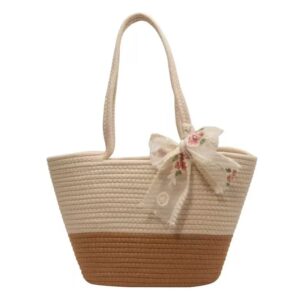 One-shoulder tote beach bag